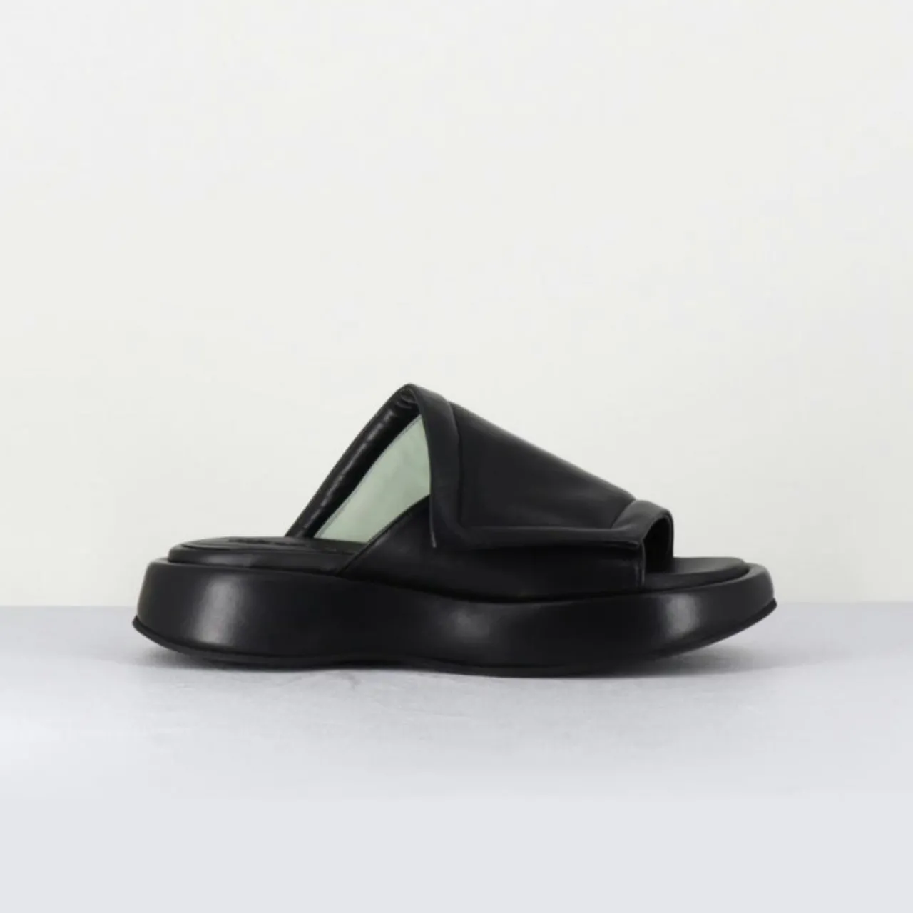 Mules en Cuir Rombo noires