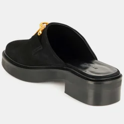 Mules en Cuir sabot noires