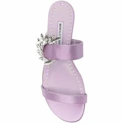 Mules en Satin Chivela lilas