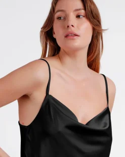 Nuisette à bretelles noire