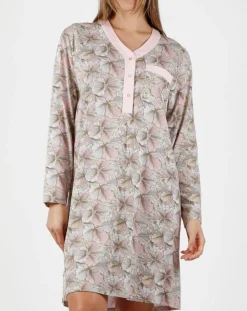 Nuisette Fait Avec Amour imprimée rose/gris