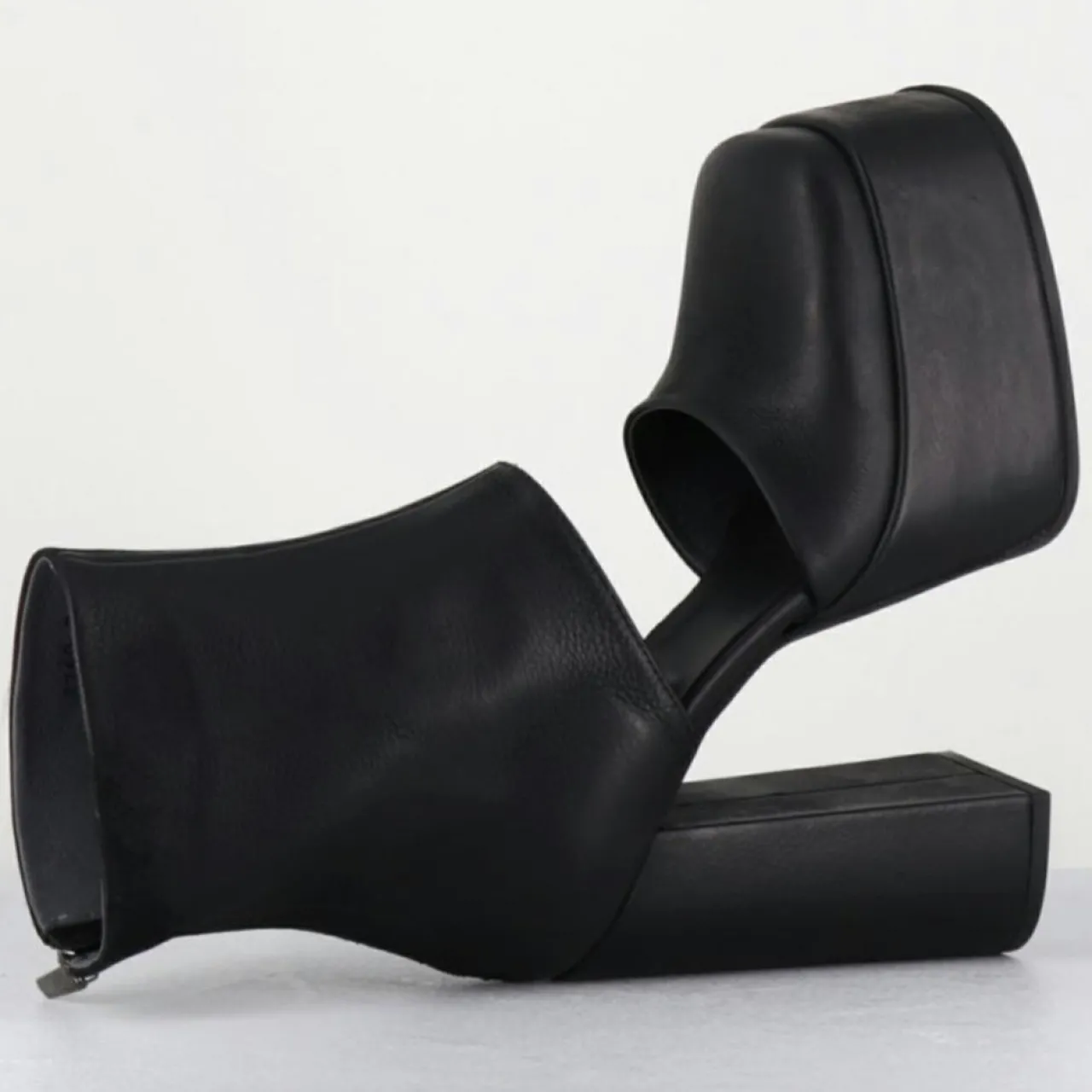 Open Boots en Cuir 3760 noires - Talon : 13cm