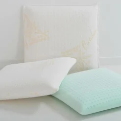 Oreiller à mémoire de forme bio blanc - 60x60 cm