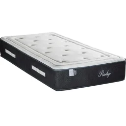 Pack prêt-à-dormir Privilège blanc/gris - 90x200 cm