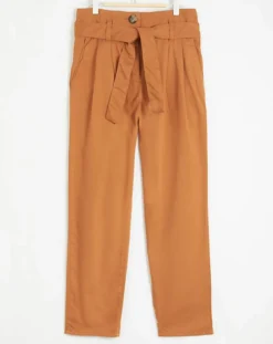Pantalon 7/8 fuselé June tabac