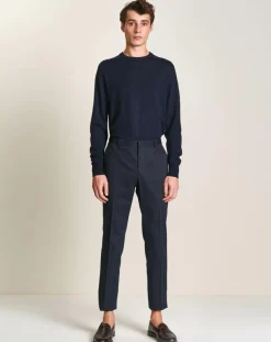 Pantalon ajusté Frush bleu marine