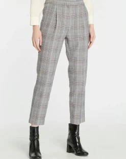 Pantalon ajusté Rink imprimé Prince de Galles gris/noir