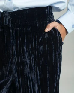 Pantalon ample en Velours Lizy nuit