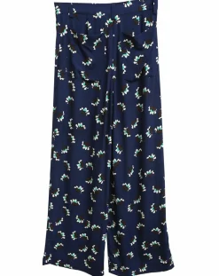 Pantalon ample fluide Julia imprimé marine