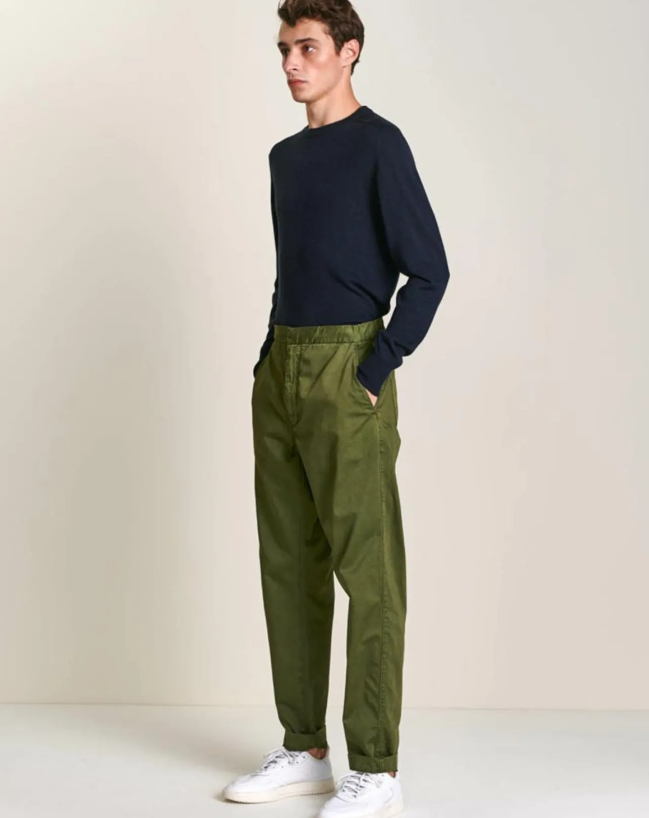 Pantalon ample Payn kaki