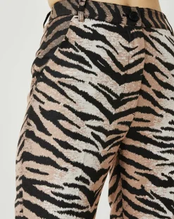 Pantalon Belle de Jour imprimé marron