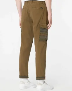 Pantalon Cargo Loose Tapered kaki foncé