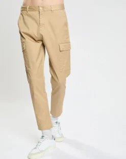 Pantalon cargo Regular Fit uni beige