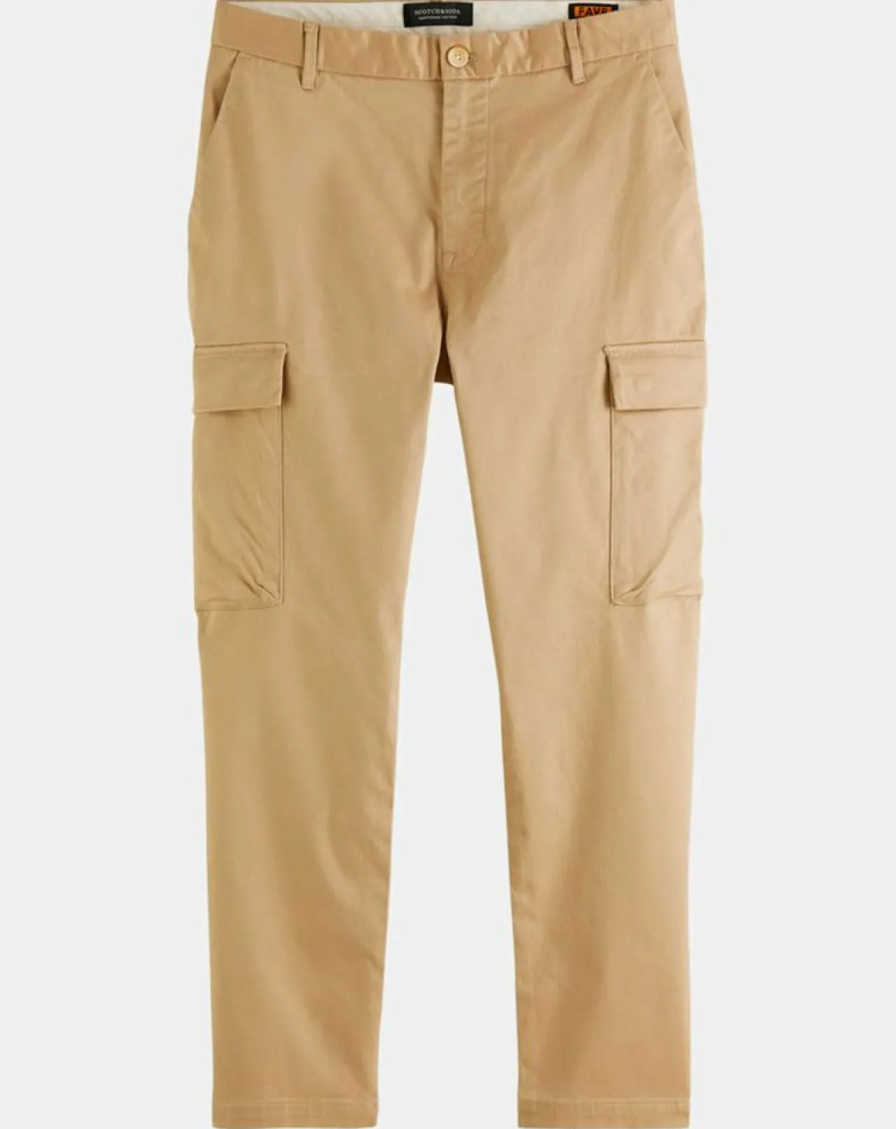 Pantalon cargo Regular Fit uni beige