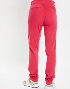 Pantalon chino Cyrilp rose foncé
