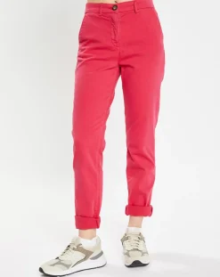 Pantalon chino Cyrilp rose foncé