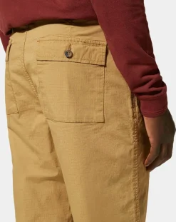 Pantalon Chino décontracté Kurip Ripstop à carreaux beige foncé
