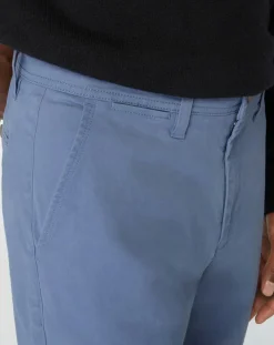 Pantalon chino en Coton bio slim Kutslim bleu vintage