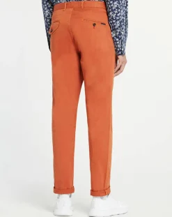 Pantalon chino Slim Fit Stuart Garment Dyed orange