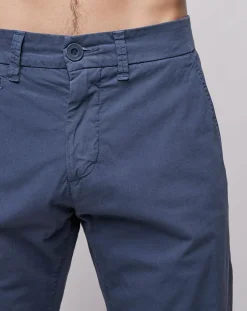 Pantalon chino slim Popplin Stretch bleu vintage