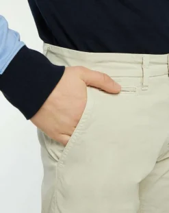 Pantalon chino slim Popplin Stretch beige