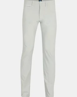 Pantalon chino slim Popplin Stretch gris clair
