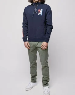 Pantalon chino slim Popplin Elastic kaki