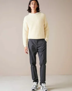 Pantalon chino slim Porths anthracite