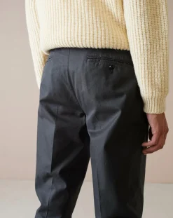 Pantalon chino slim Porths anthracite