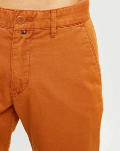 Pantalon chino Stig Tappered orange