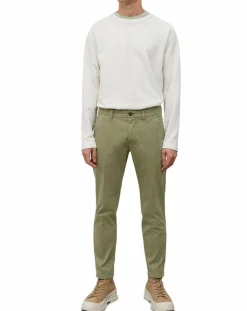 Pantalon Coton Bio Stig Tappered Leger kaki clair