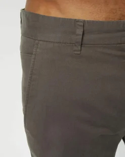 Pantalon Coton Bio Stig Tappered Leger gris foncé