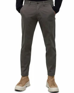 Pantalon Coton Bio Stig Tappered Leger gris foncé