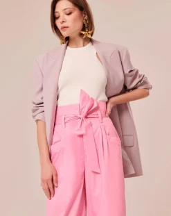 Pantalon Coton Biologique en popeline blush