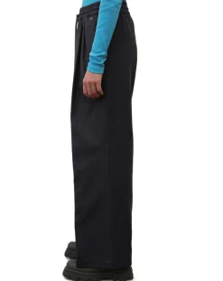 Pantalon de costume à rayures noir