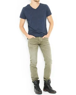 Pantalon délavé kaki