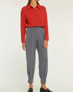 Pantalon droite Lugano gris