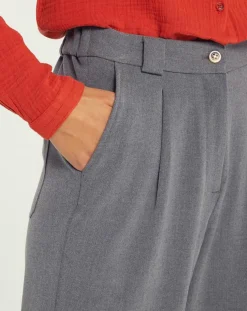 Pantalon droite Lugano gris