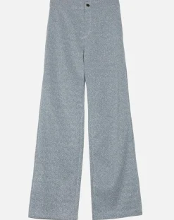 Pantalon Emmie effet pailleté argenté