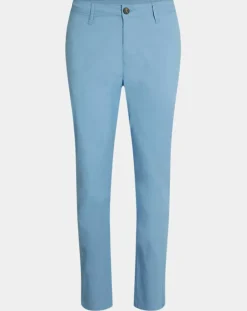 Pantalon en Coton Bio Pulight chino light bleu moyen