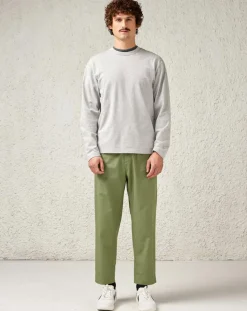 Pantalon en Coton Stanford kaki clair