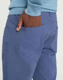 Pantalon en Coton stretch Kuflex bleu vintage