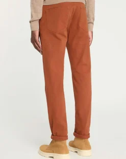 Pantalon en Coton stretch Kuflex marron clair