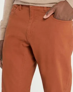 Pantalon en Coton stretch Kuflex marron clair