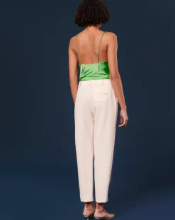 Pantalon en Laine froide mélangée ecru