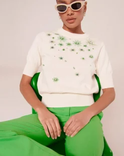 Pantalon en Laine froide mélangée vert