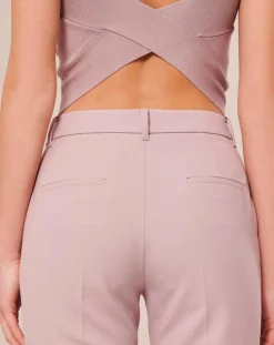 Pantalon en Laine froide mélangée parme