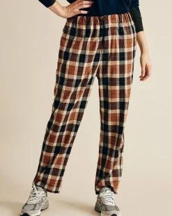 Pantalon en Laine mélangée Proust à carreaux camel/noir