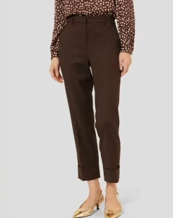 Pantalon en Laine mélangée Philippa chocolat