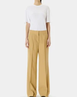 Pantalon en Laine mélangée Pervenche noisette